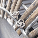 Three Interlaced Circle Diamond Accent Earrings