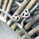 Three Interlaced Circle Diamond Accent Earrings