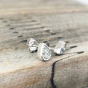 Pear Cut White Diamond Earrings