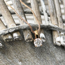 Handcrafted Delicate Diamond Rose Gold Pendant