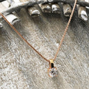Handcrafted Delicate Diamond Rose Gold Pendant