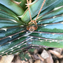 Raindrop Morganite and Rose Gold Pendant