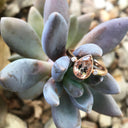 Pear Cut Morganite Ring with Diamond Accents