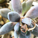 Pear Cut Morganite Ring with Diamond Accents