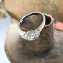 Diamond and White Gold Trilogy Ring