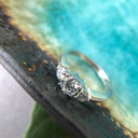 Diamond and White Gold Trilogy Ring