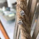 Four Claw White Diamond Studs