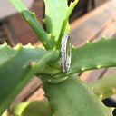 Channel Set Diamond and White Gold Half Eternity Ring