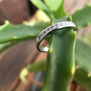 Channel Set Diamond and White Gold Half Eternity Ring
