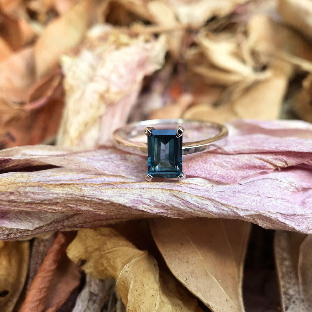 Dark shop topaz ring
