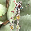 Rainbow Pear Bezel Set Bracelet