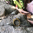 Handcrafted Oval-Cut Tanzanite Solitaire Ring in Yellow Gold
