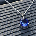 Handcrafted Solitaire Tanzanite Droplet Bale Pendant