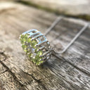 Peridot Halo Pendant