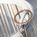 Delicate Full Eternity Rose Gold Stacking Ring