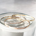 Handcrafted White Gold Bangle