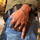 Black and White Diamond Tennis Bracelet