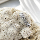 Alternating White Gold Bar and Diamond Pair Ring