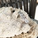 Alternating White Gold Bar and Diamond Pair Ring