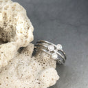 Triple Diamond Split Shank Ring