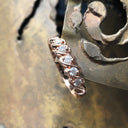 5 Diamond Rose Gold Twisted Diamond Ring