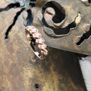 5 Diamond Rose Gold Twisted Diamond Ring