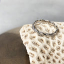 Braided Diamond and White Gold Band