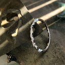 Delicate Crimped Diamond Wedding/Stacking Band