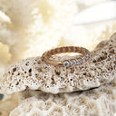 Rose Gold 17 Diamond 3/4 Eternity Band