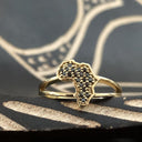 Africa Black Diamond Split Band Ring