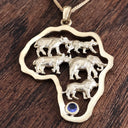 Big 5 and Tanzanite Africa Pendant