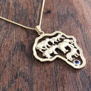 Big 5 and Tanzanite Africa Pendant