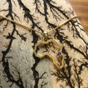 Africa Map Outline With Tanzanite Accent