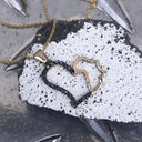 I Love Africa Black Diamond and Gold Pendant