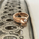 Organic Flow Rose Gold and Diamond Ring