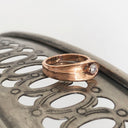 Organic Flow Rose Gold and Diamond Ring