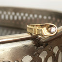 Organic Flow Yellow Gold and Diamond Ring