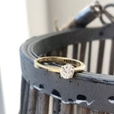 Four Claw Solitaire, Yellow Gold, Diamond Ring