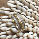 Animal track with diamond detail ring