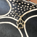 Gold Paw print Pendant