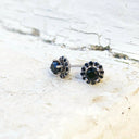 Black Diamond Studs with Detachable Black Diamond Halo Jacket