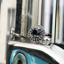 Black Diamond Cluster Ring