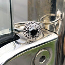 Black Diamond Cluster Ring