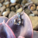 Cushion Cut Morganite Pendant with Fixed White Gold Bale