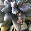 Oval Cut Morganite with Diamond Accent pendant