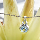 Knotted Bale Aquamarine Pendant