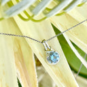Knotted Bale Aquamarine Pendant