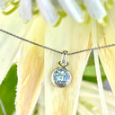 Knotted Bale Aquamarine Pendant