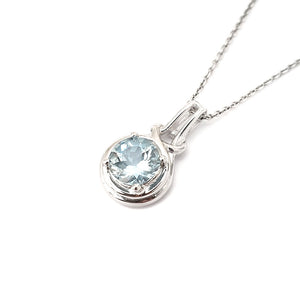    Knotted Bale Aquamarine Pendant
