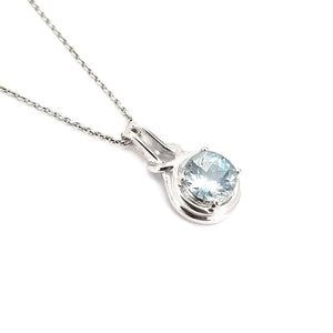    Knotted Bale Aquamarine Pendant